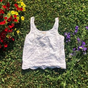 (🌸3 FOR $15 DEAL!) Hollister Lace Crop Tank